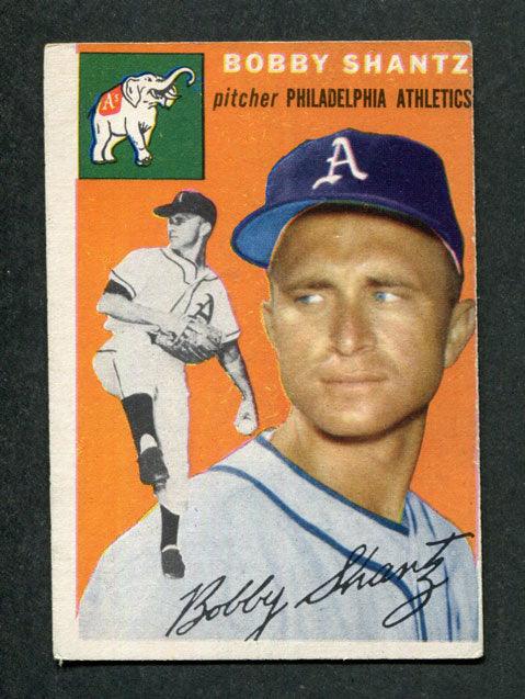 1954 Topps #21 Bobby Shantz Philadelphia Athletics Baseball Card - RSA
