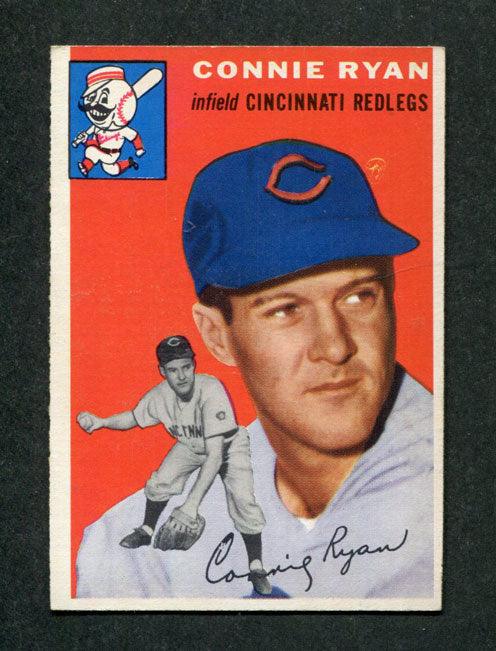 1954 Topps #136 Connie Ryan Cincinnati Redlegs Baseball Card - RSA