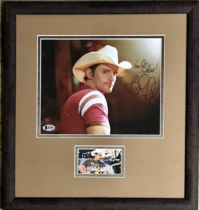 Brad Paisley Signed Framed Autograph Display (BAS B22001) - RSA