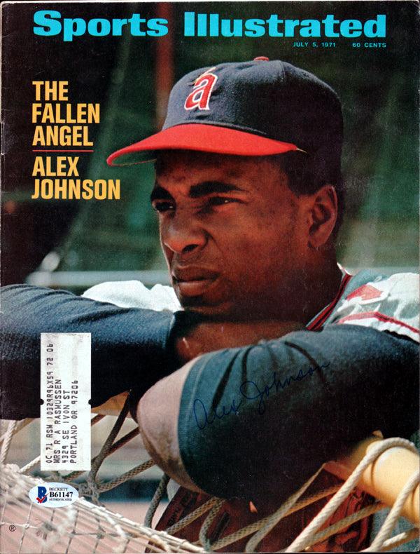 Alex Johnson Autographed Sports Illustrated Magazine California Angels Beckett BAS #B61147 - RSA