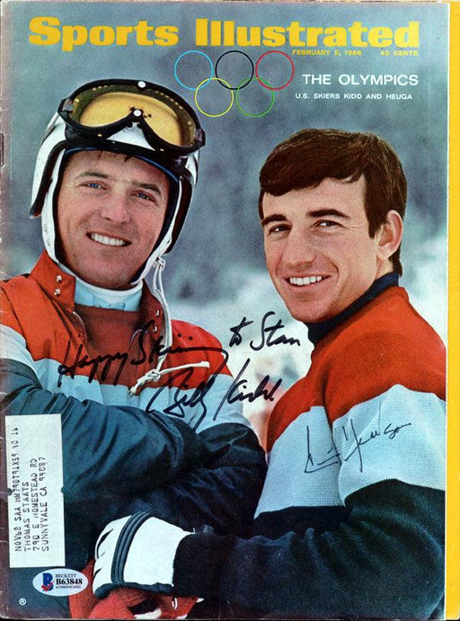 Billy Kidd & Jimmy Huega Autographed Sports Illustrated Magazine Winter Olympics "To Stan" Beckett BAS #B63848 - RSA