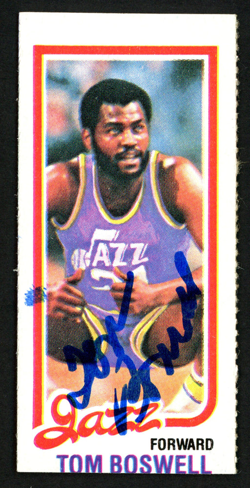 Tom Boswell Autographed 1980-81 Topps Card #238 Utah Jazz SKU #150255 - RSA