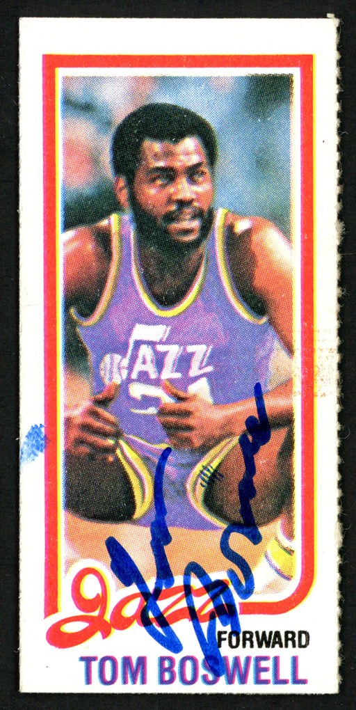 Tom Boswell Autographed 1980-81 Topps Card #238 Utah Jazz SKU #150254 - RSA