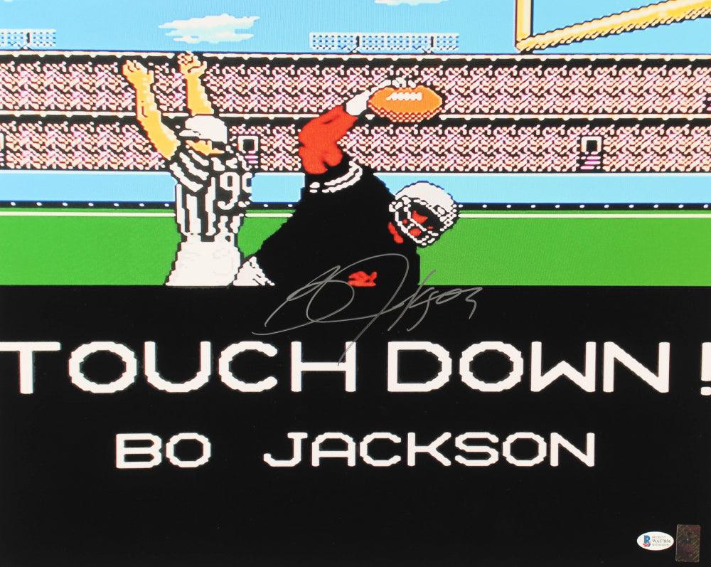 Bo Jackson Signed 16x20 Techmo Bowl - TOUCHDOWN! Photo (Beckett) - RSA