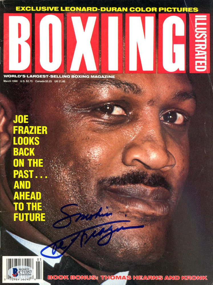 Smokin Joe Frazier Autographed Boxing Illustrated Magazine Beckett BAS #C71357 - RSA