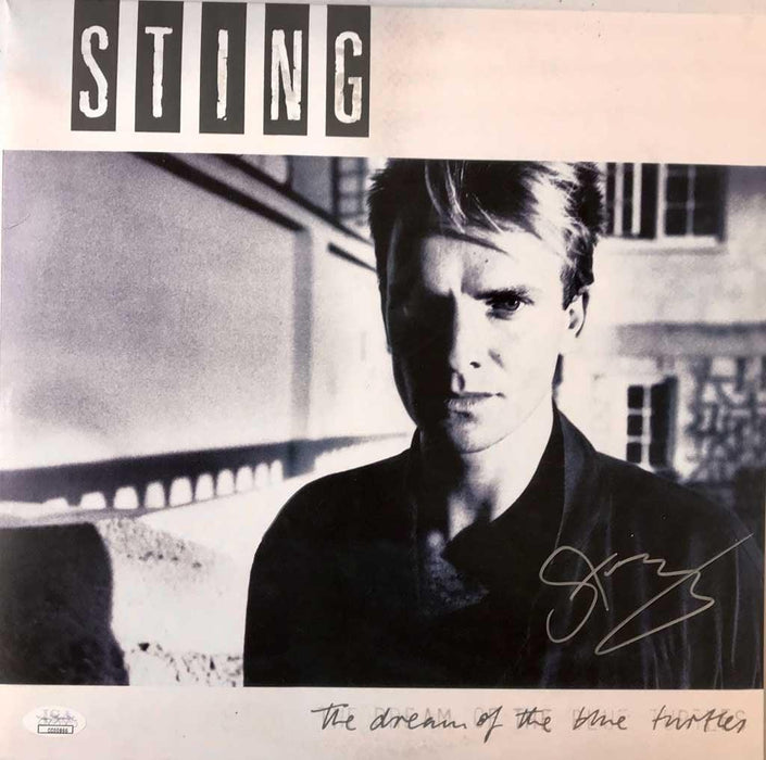 sting signed the dream of the blue turtles album jsa cc00866 certificate of authenticity