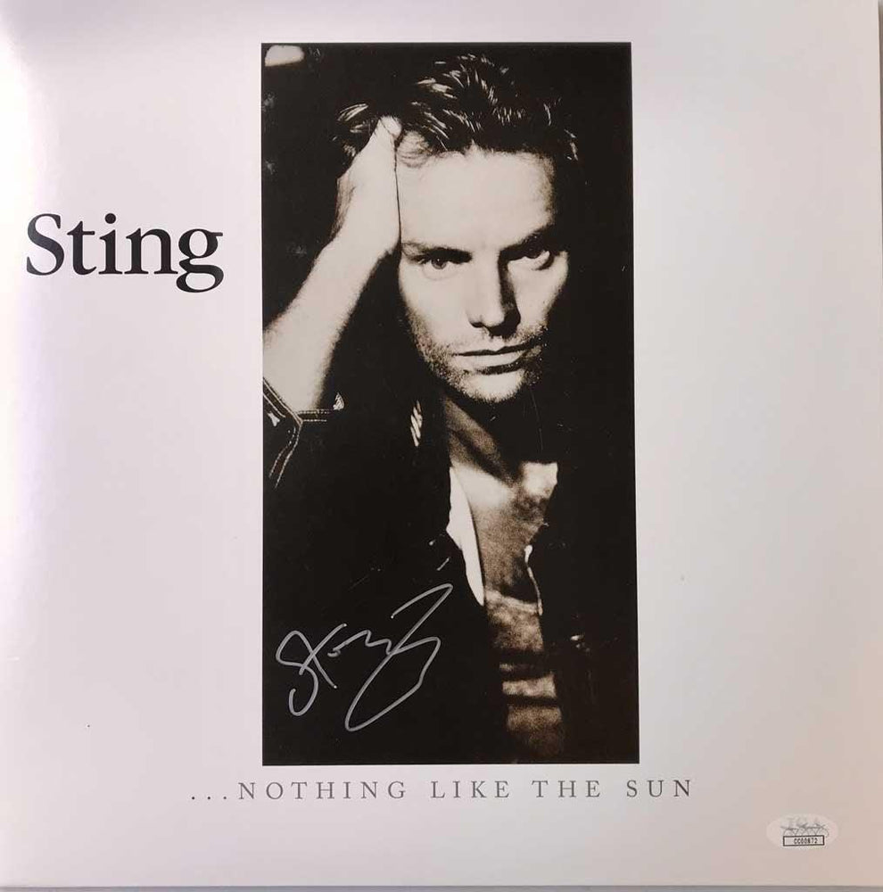sting signed nothing like the sun album jsa cc00872 certificate of authenticity