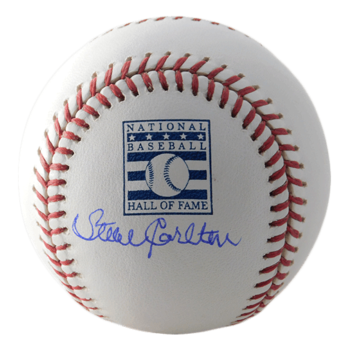 Steve Carlton Autographed Hall of Fame Logo Official Major League Baseball (JSA) - RSA