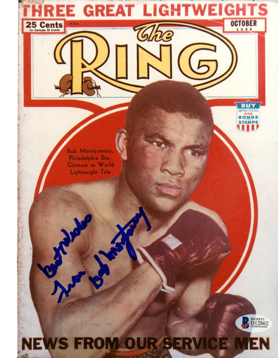 Bob Montgomery Autographed 8x10 Photo "Best Wishes" Beckett BAS #D12862 - RSA