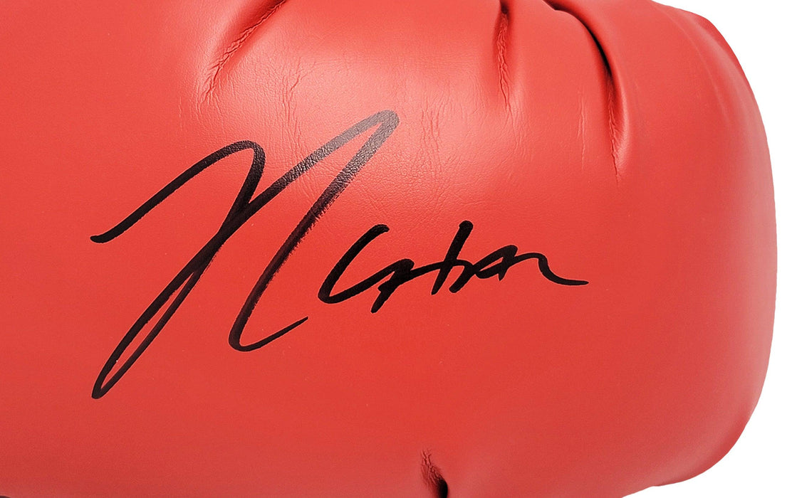 Julio Cesar Chavez Sr. Autographed Red Everlast Boxing Glove Right Hand TriStar Holo Stock #208803 - RSA