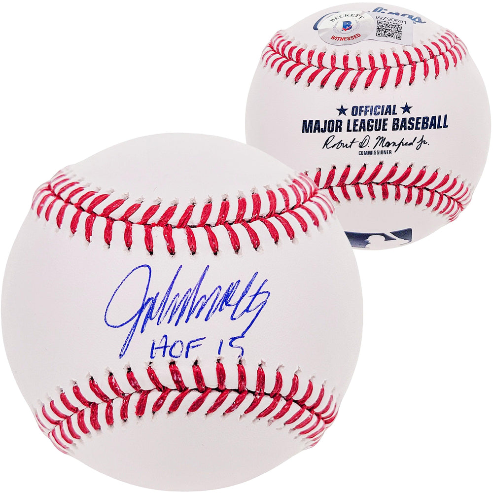 John Smoltz Autographed Baseball Atlanta Braves "HOF 15" Beckett BAS QR Stock #208993 - RSA