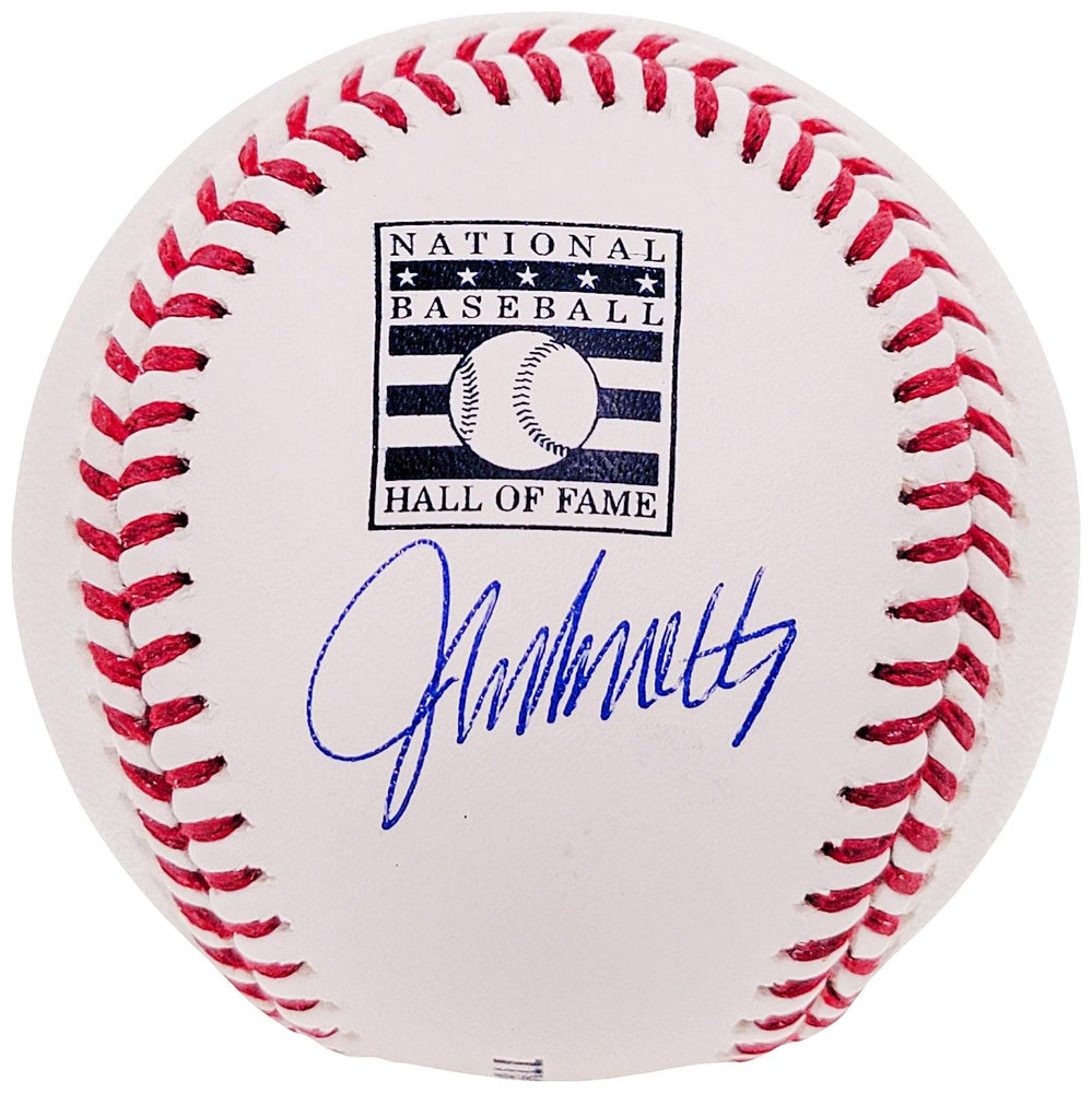 John Smoltz Autographed HOF Logo MLB Baseball Atlanta Braves Beckett BAS QR Stock #208994 - RSA