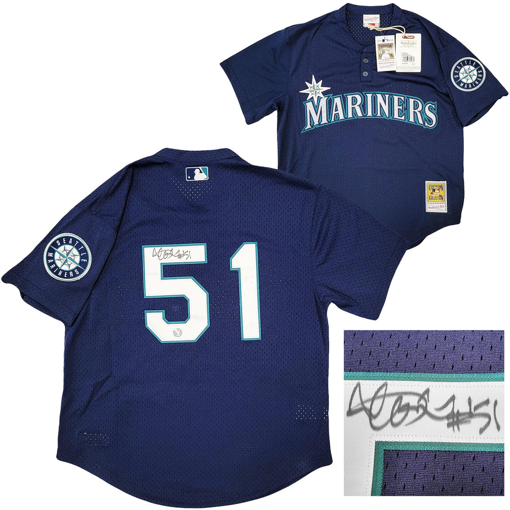 Seattle Mariners Ichiro Suzuki Autographed Blue Authentic Mitchell & Ness Jersey Size 44 "#51" IS Holo Stock #209043 - RSA