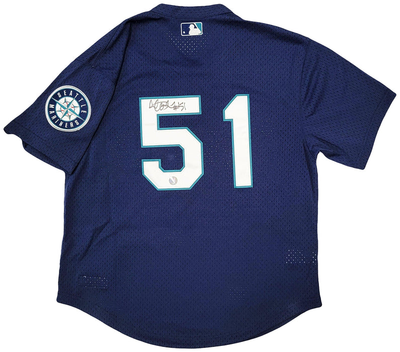 Seattle Mariners Ichiro Suzuki Autographed Blue Authentic Mitchell & Ness Jersey Size 44 "#51" IS Holo Stock #209043 - RSA