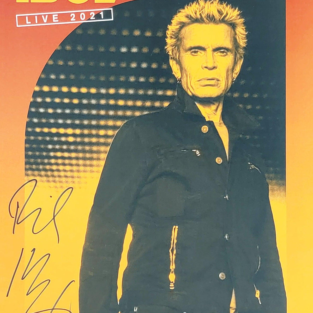 Billy Idol & Steve Stevens Autographed 11x17 Poster Beckett BAS