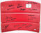 1962 New York Mets Team Autographed Red Seat Backing With 19 Signatures Including Don Zimmer & Roger Craig PSA/DNA #K47188 - RSA