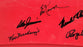 1962 New York Mets Team Autographed Red Seat Backing With 19 Signatures Including Don Zimmer & Roger Craig (Chip) MLB Holo & PSA/DNA #K47181 - RSA