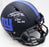 Saquon Barkley Autographed New York Giants Eclipse Black Full Size Authentic Speed Helmet "2018 NFL ROY" Beckett BAS Witness #WQ04042