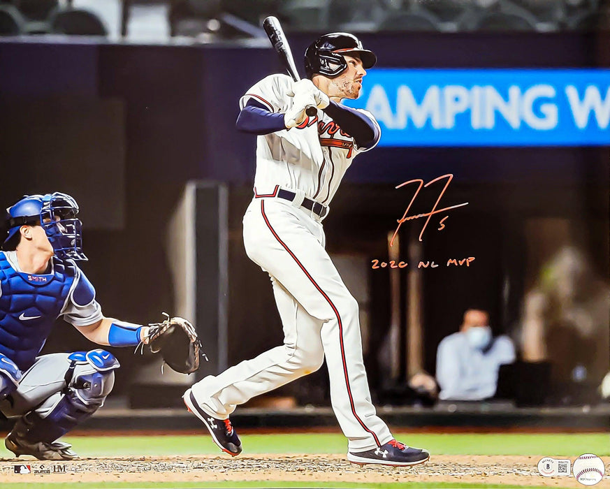 Freddie Freeman Autographed 16x20 Photo Atlanta Braves "2020 NL MVP" Beckett BAS QR Stock #209156 - RSA