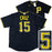 Pittsburgh Pirates Oneil Cruz Autographed Black Nike Jersey Size L "MLB Debut 10-2-21" Beckett BAS QR Stock #220600