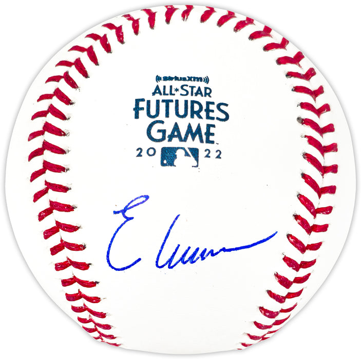 Elly De La Cruz Autographed 2022 Futures Game Logo MLB Baseball Cincinnati Reds Beckett BAS QR Stock #221139