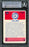 Larry Bird Autographed 1986-87 Fleer Sticker Card #2 Boston Celtics Beckett BAS #14612406 - RSA
