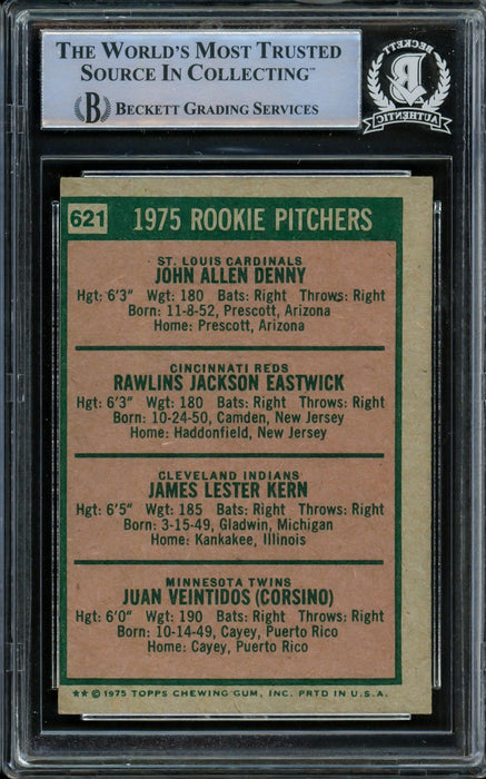 Juan Veintidos Autographed 1975 Topps Rookie Card #621 Minnesota Twins Beckett BAS #14862645 - RSA
