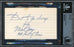 Max Carey Autographed 3x5 Index Card Pittsburgh Pirates "Best To You Always" Beckett BAS #14613351 - RSA