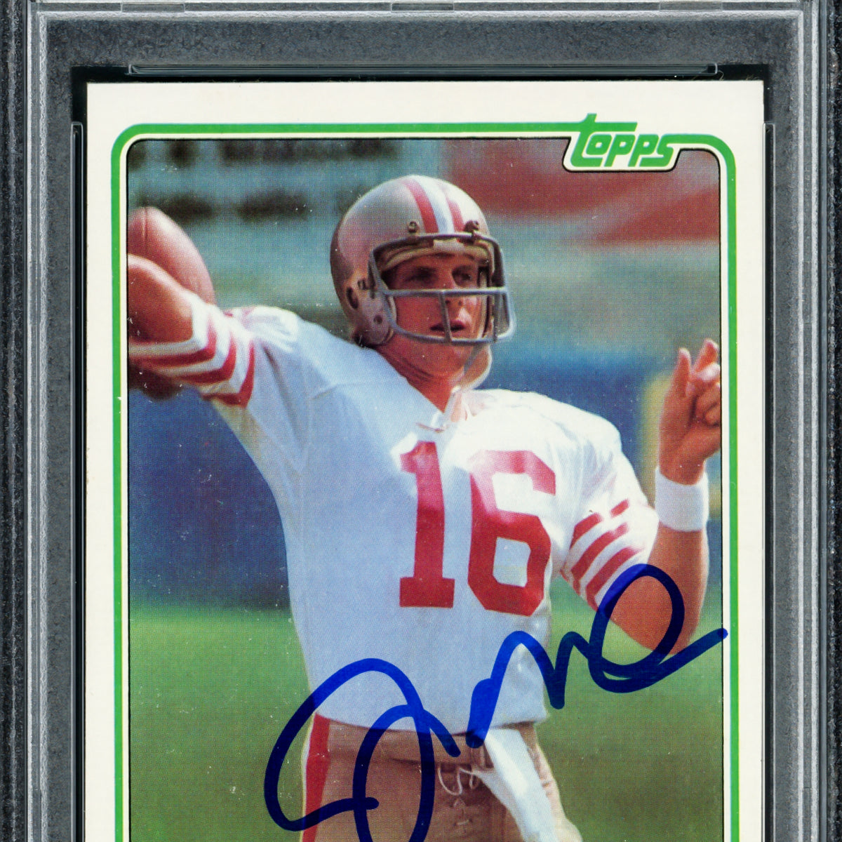 joe montana rookie card graded CGC Certifies Error Card of NFL Legend Joe Montana