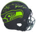 Steve Largent & Jim Zorn Autographed Seattle Seahawks Eclipse Black Full Size Replica Speed Helmet MCS Holo Stock #210445