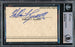 Bill Russell Autographed 2.5x3.5 Cut Signature Boston Celtics Full Name Beckett BAS #14861599