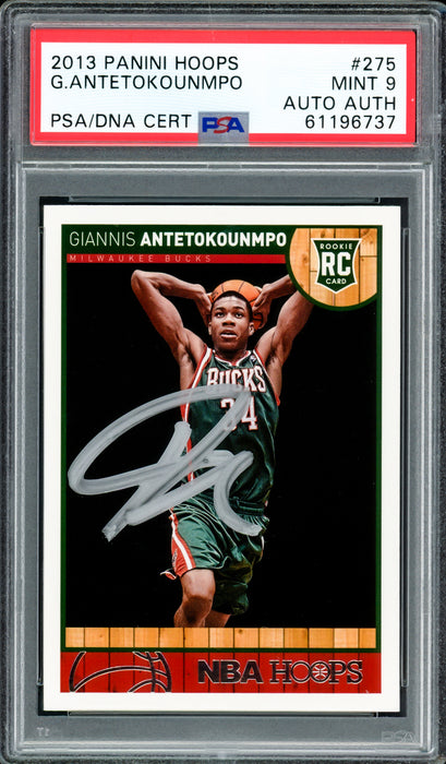 Giannis Antetokounmpo Autographed 2013 Panini Hoops Rookie Card