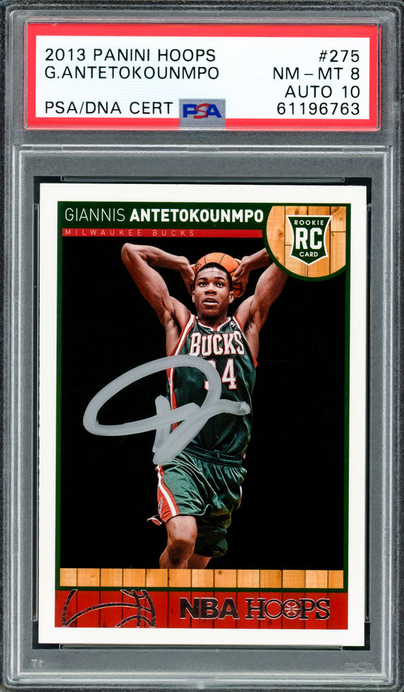 Giannis Antetokounmpo Autographed 2013 Panini Hoops Rookie Card