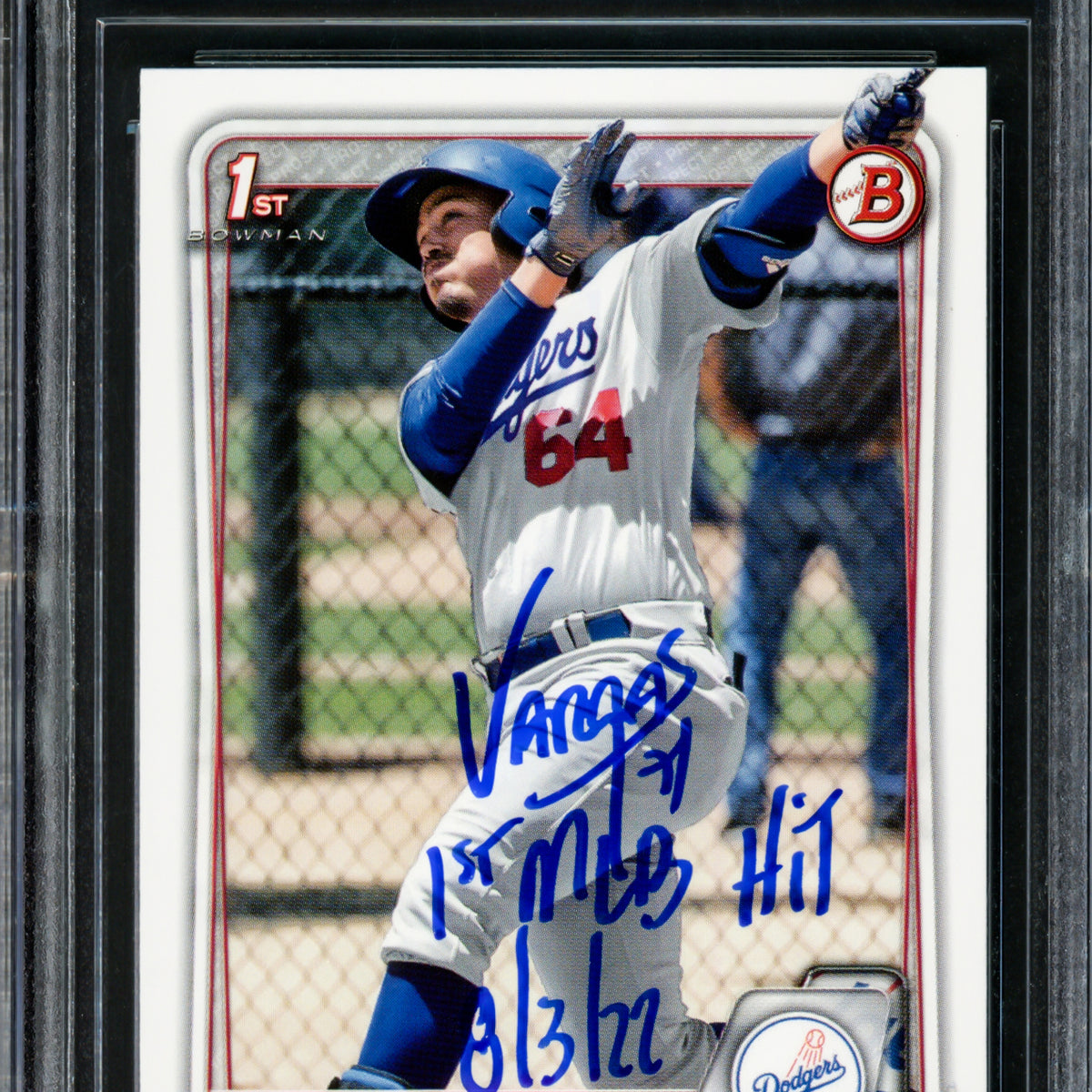 Miguel Vargas Autographed 2020 Bowman Prospects Rookie Card #BP-131 Los  Angeles Dodgers 1st MLB Hit 8/3/22 Beckett BAS Stock #210842