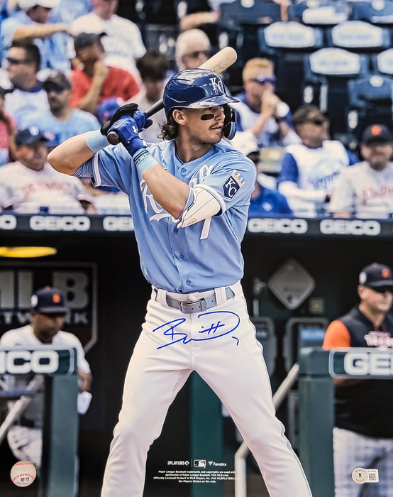 Bobby Witt Jr. Autographed 16x20 Photo Kansas City Royals Beckett BAS Witness Stock #210852