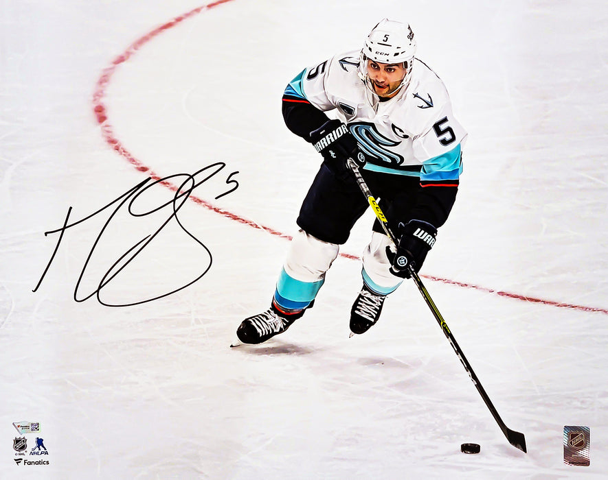 Mark Giordano Autographed 16x20 Photo Seattle Kraken (Crease) Fanatics Holo Stock #210528