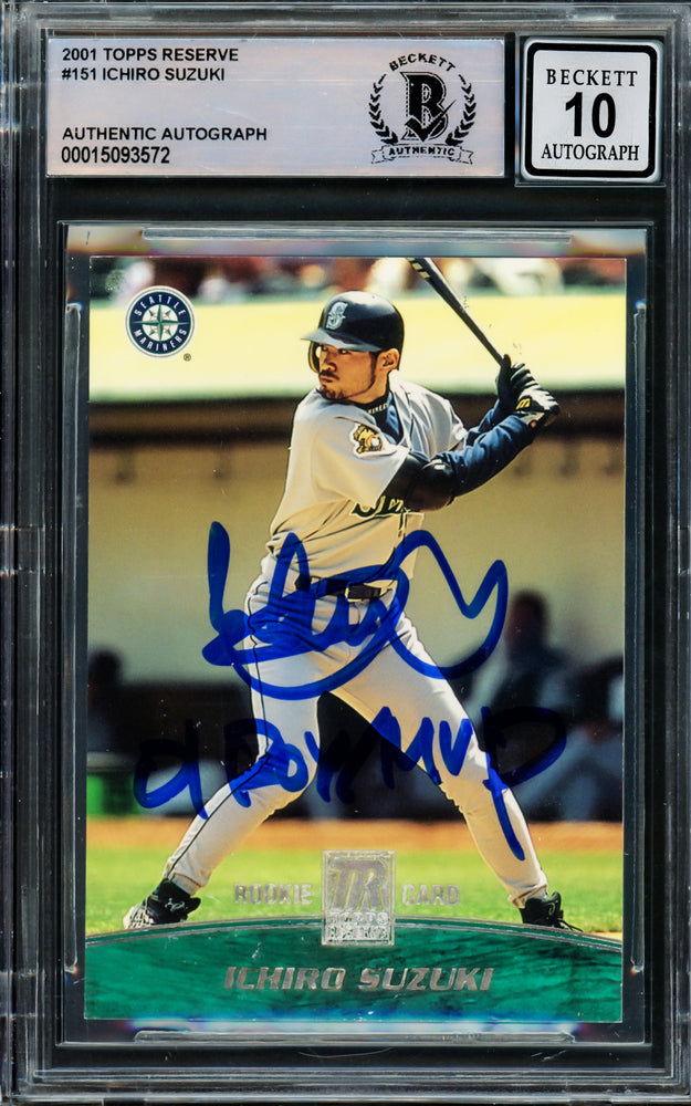 Ichiro Suzuki Autographed 2001 Topps Reserve Rookie Card #151