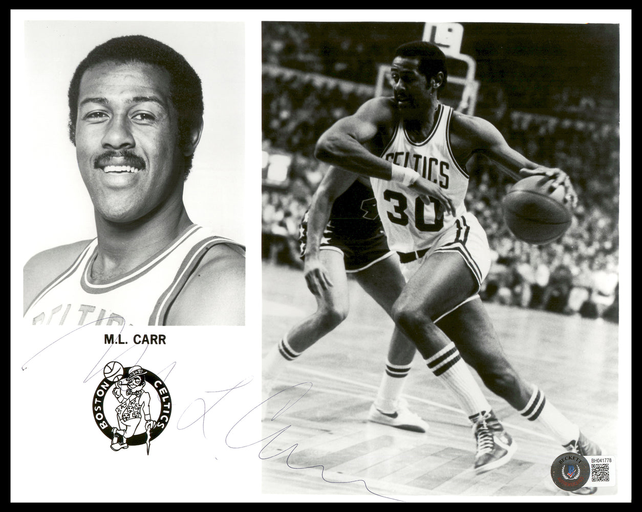 ML Carr Autographed 8x10 Photo Boston Celtics Beckett BAS #BH041778