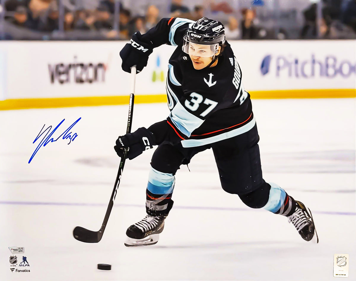 Yanni Gourde Autographed 16x20 Photo Seattle Kraken Shooting Fanatics — RSA