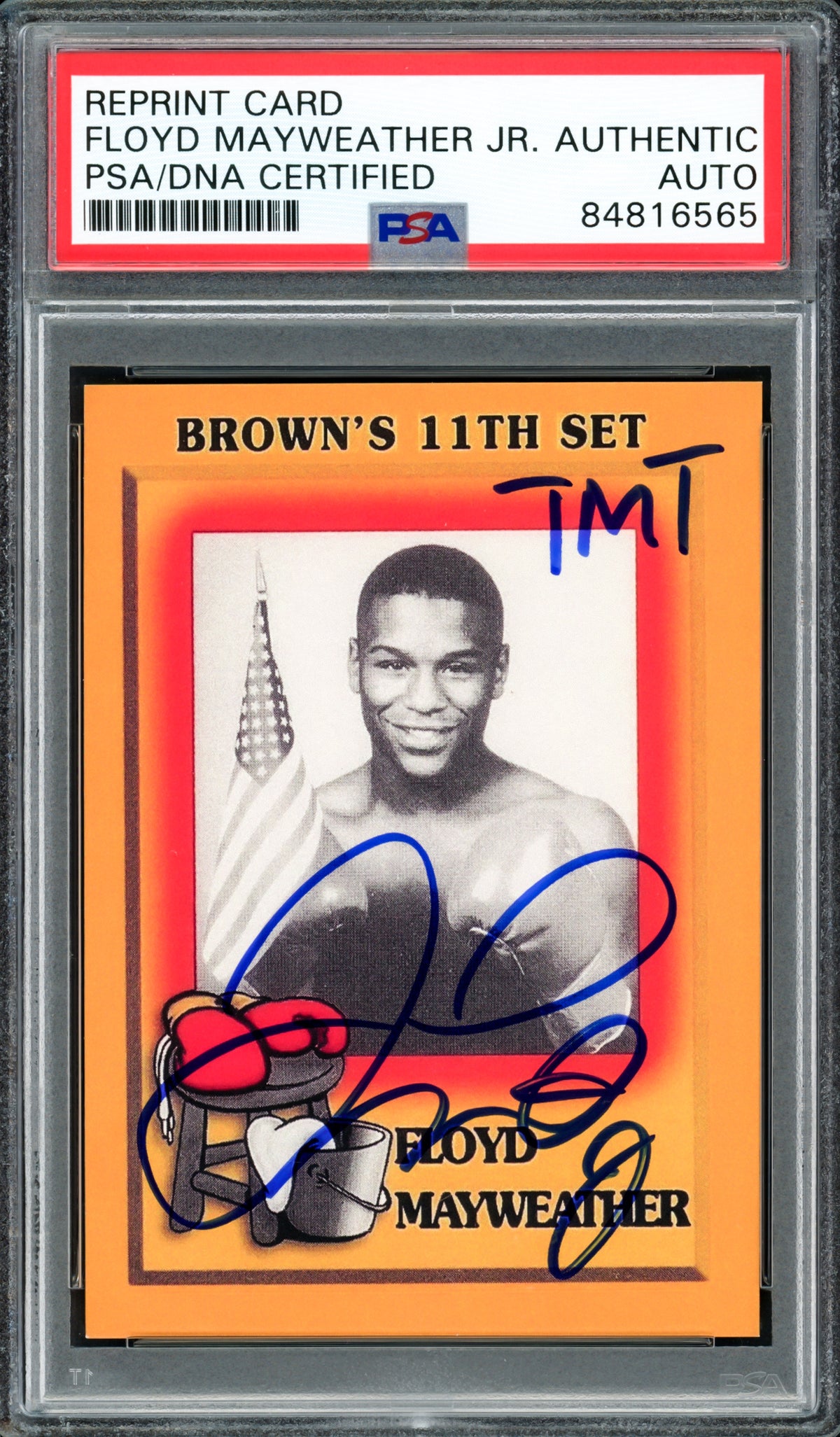 Floyd Mayweather Jr Autographed 1997 Brown's Boxing Rookie Retro Repri ...