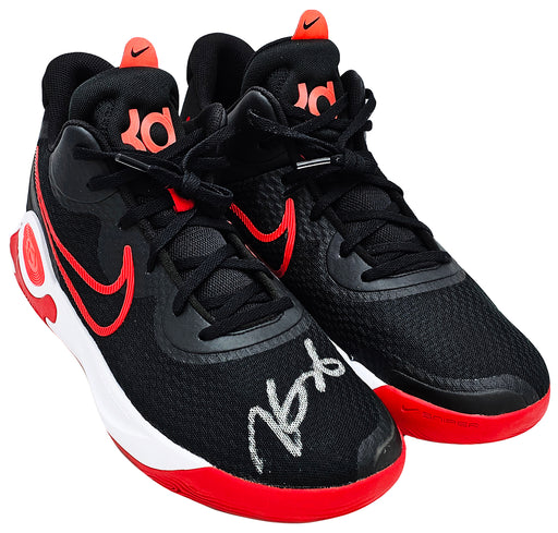Kevin Durant Autographed Black & Red Nike KD Trey IX Shoes Size 14 With Box Beckett BAS QR Stock #212196