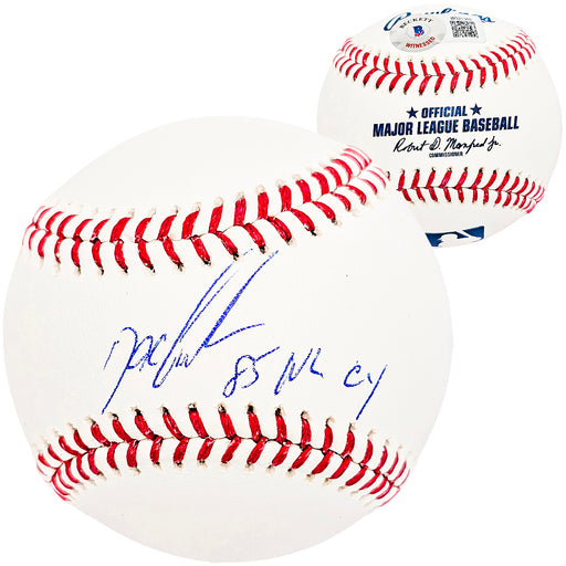 Dwight "Doc" Gooden Autographed Official MLB Baseball New York Mets "85 NL CY" Beckett BAS Witness Stock #212242