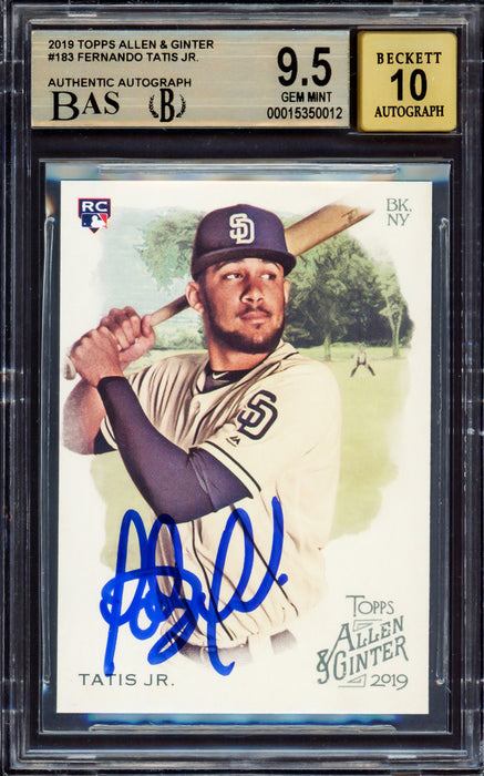 Topps Dynasty Tatis Jr. タティス auto サイン Fernando Tatis Jr.】2019 Topps tier one RC オート SP ルーキー