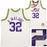 Utah Jazz Karl Malone Autographed White & Purple Authentic Mitchell & Ness Jersey Size XL Beckett BAS Stock #211875