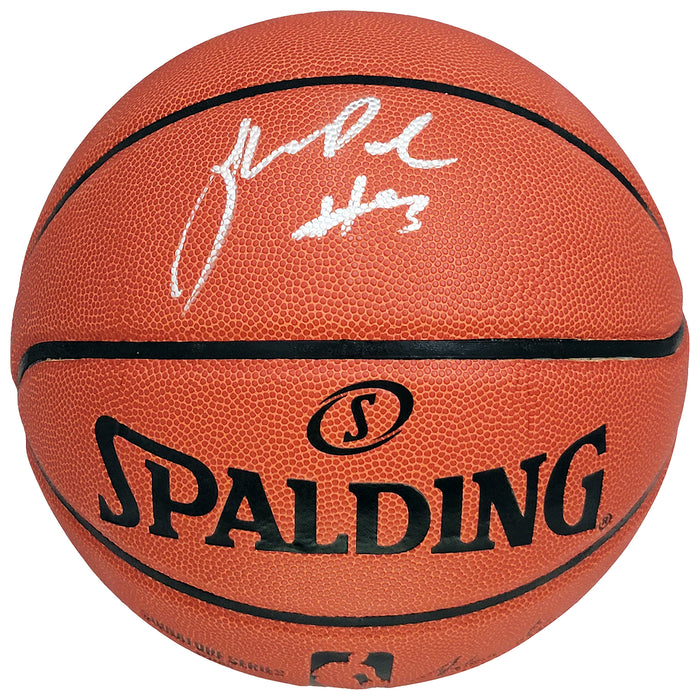 Jordan Poole Autographed Official Spalding Signature Series Basketball Golden State Warriors Beckett BAS Witness Stock #211898