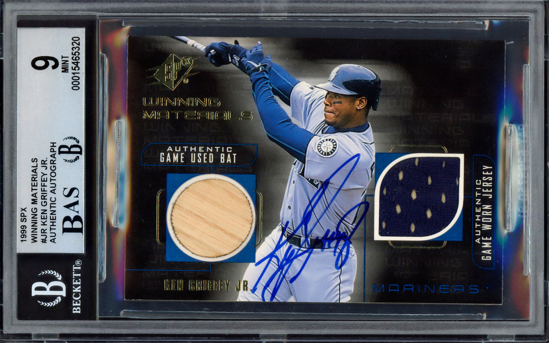 Ken Griffey Jr. Autographed 1999 SPX Winning Materials Card #JR