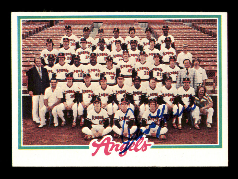 Dave Garcia Autographed 1978 Topps Card #214 California Angels SKU #213406