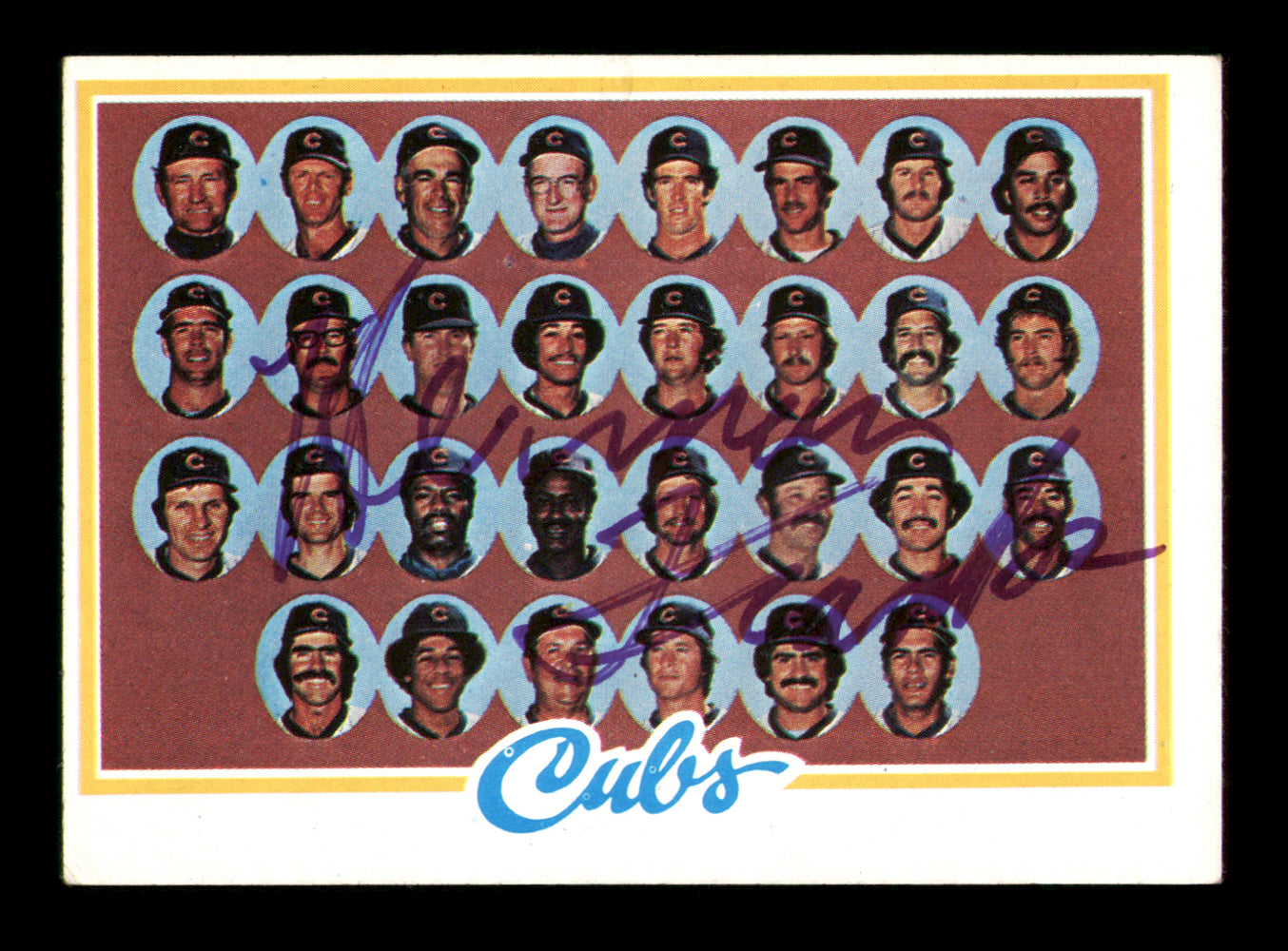 Herman Franks Autographed 1978 Topps Card #302 Chicago Cubs SKU #213449
