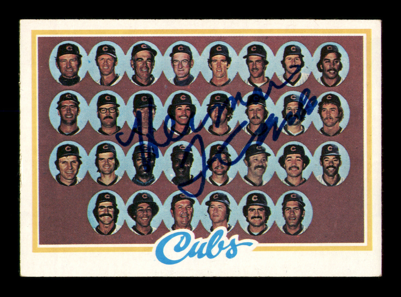 Herman Franks Autographed 1978 Topps Card #302 Chicago Cubs SKU #213452
