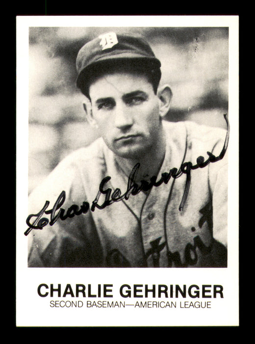 Charles Gehringer Autographed 1983 Renata Galasso Card #200 Detroit Tigers SKU #213497
